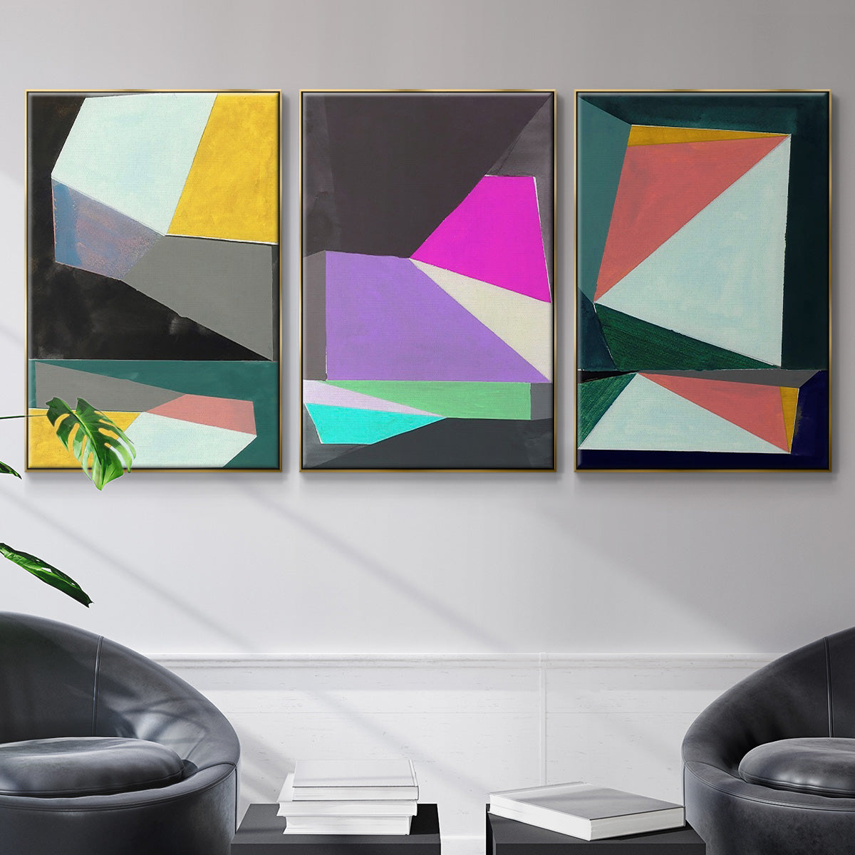 Chop I - Floater Framed Canvas Set