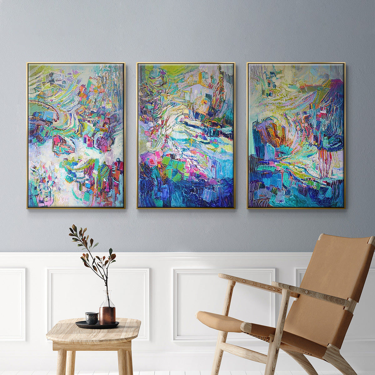 Gathering up the Goddess I - Floater Framed Canvas Set