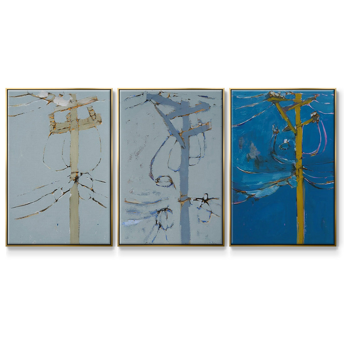 Wires IV - Floater Framed Canvas Set