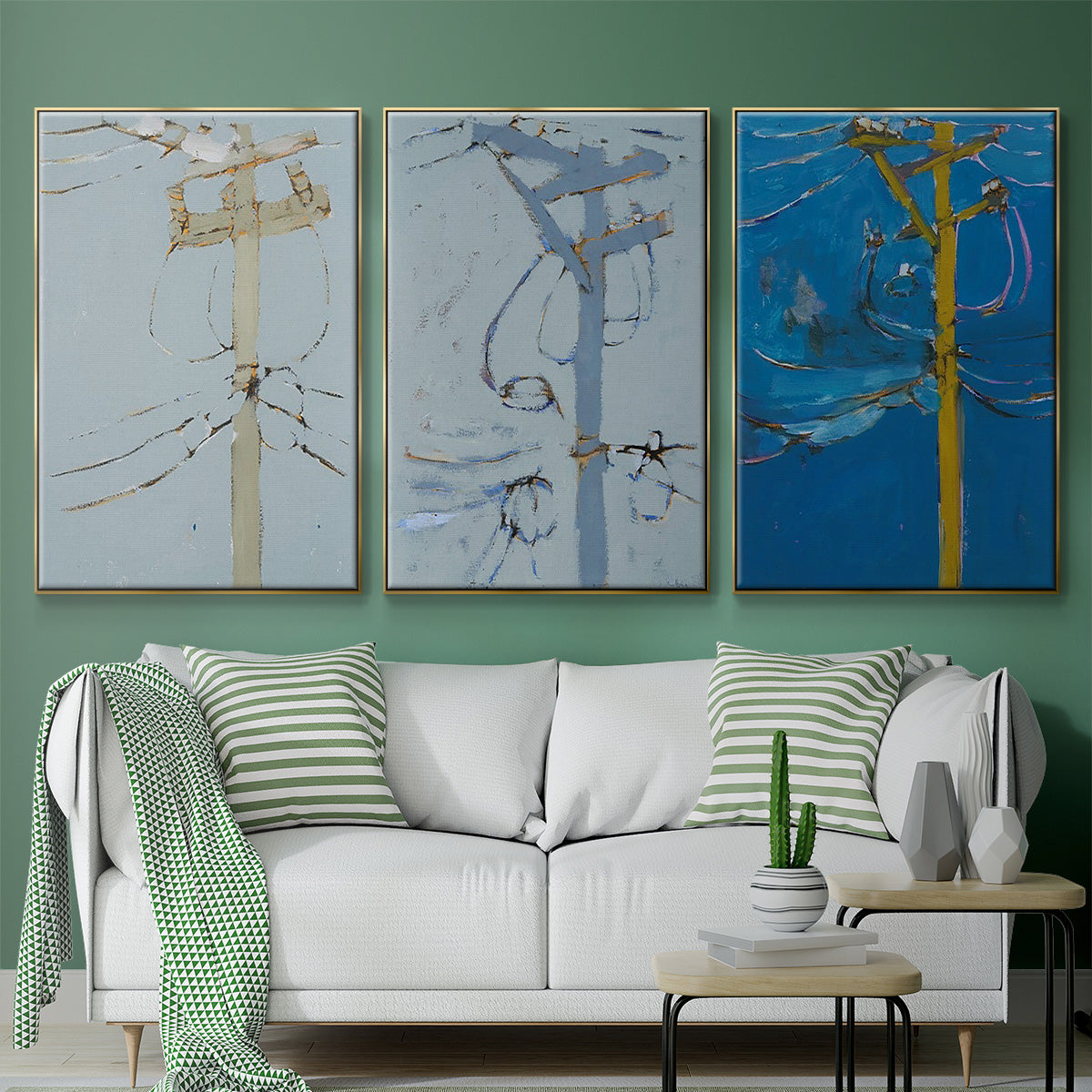 Wires IV - Floater Framed Canvas Set