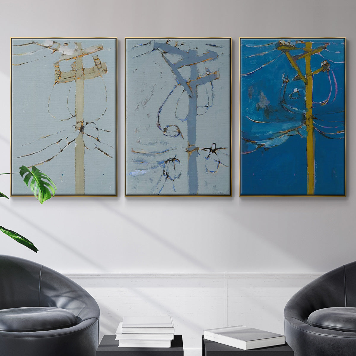 Wires IV - Floater Framed Canvas Set