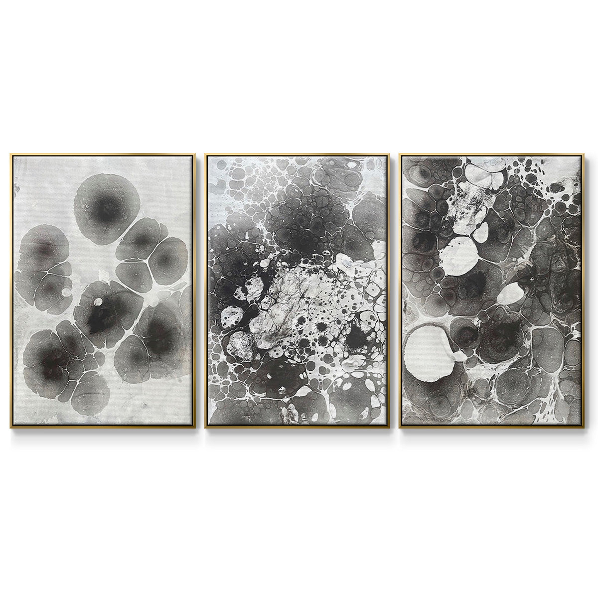 Marbling IV - Floater Framed Canvas Set