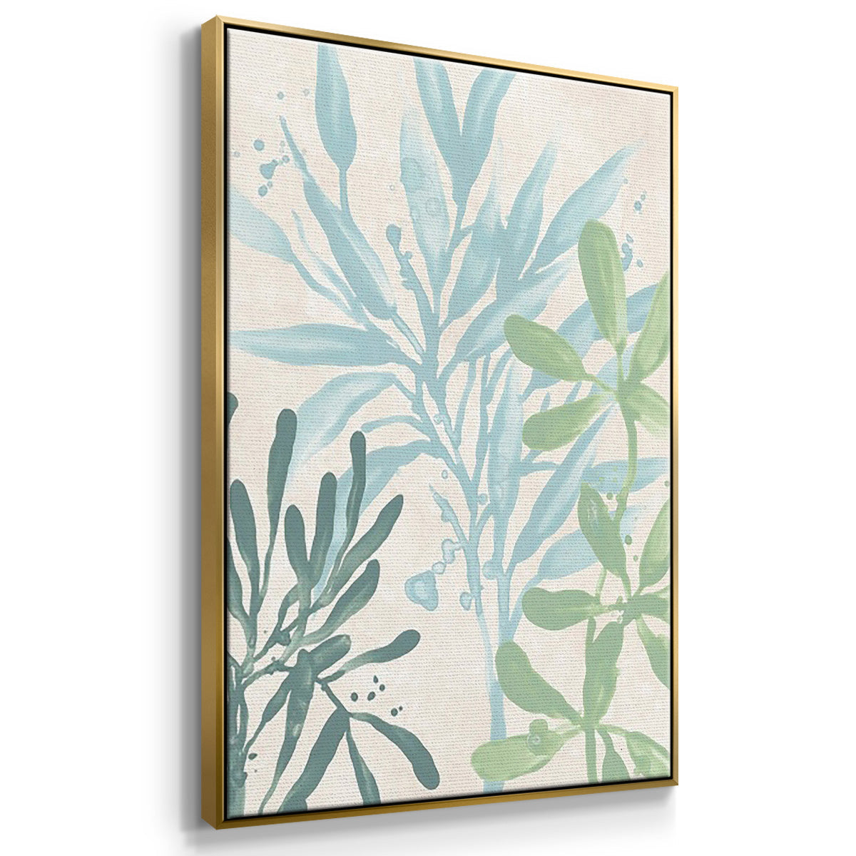 Swaying Seagrass I - Floater Framed Canvas Set