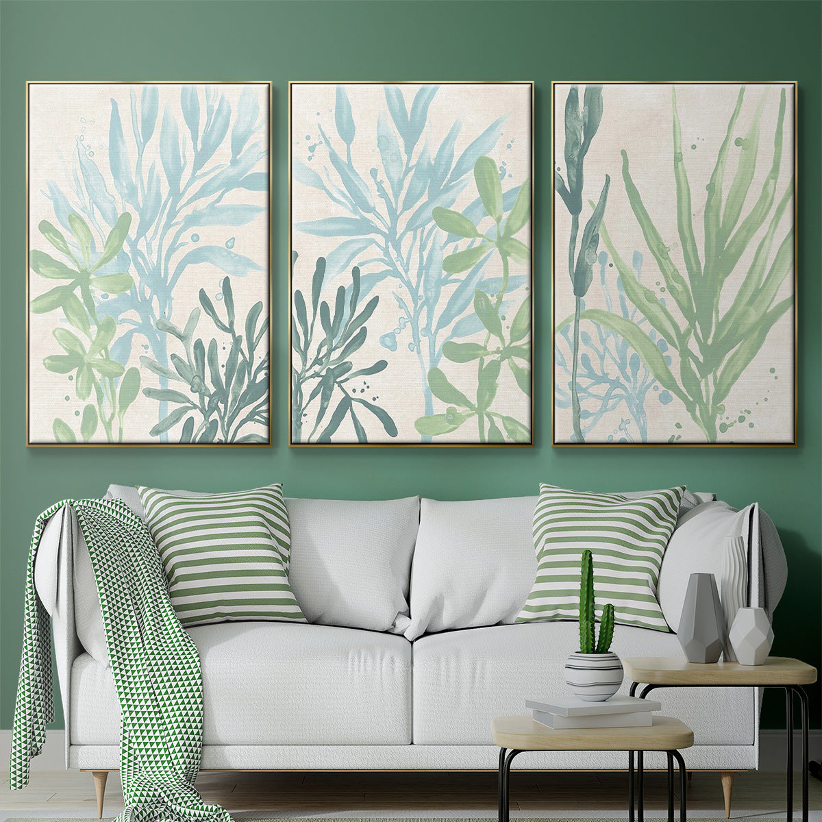 Swaying Seagrass I - Floater Framed Canvas Set