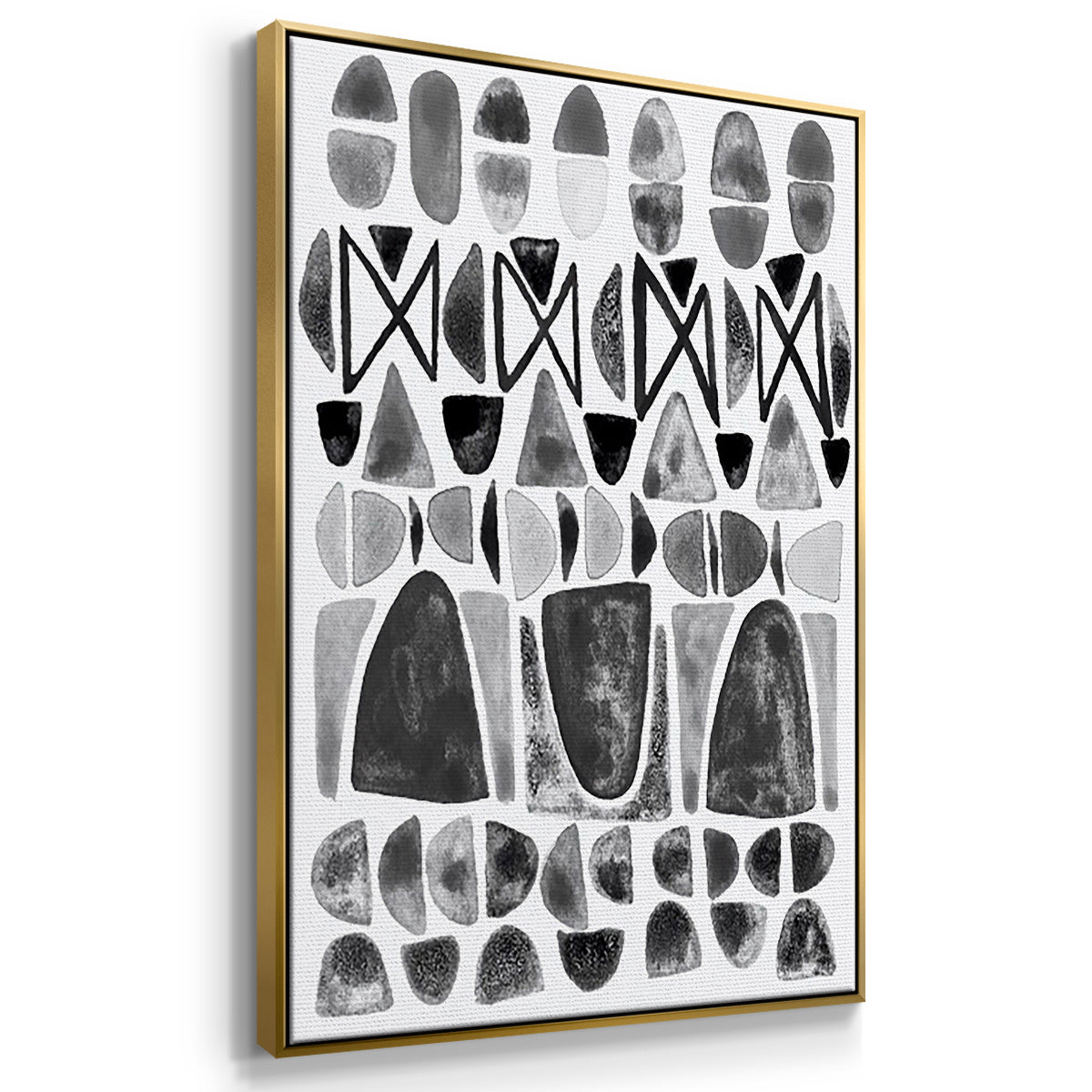 Grey Arches I - Floater Framed Canvas Set