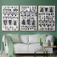 Grey Arches I - Floater Framed Canvas Set