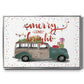 Christmas Cars Collection A - Floater Framed Canvas Print