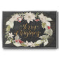Gilded Christmas Collection A - Floater Framed Canvas Print