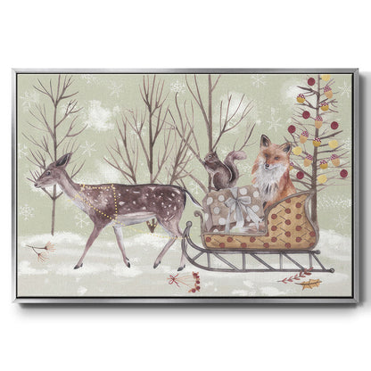 Christmas Time Collection A - Floater Framed Canvas Print