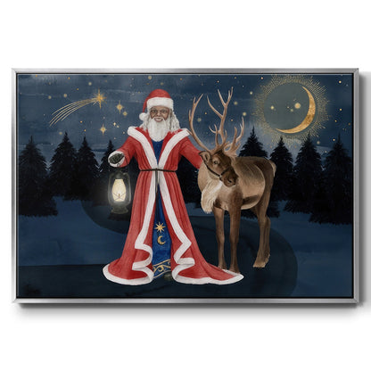 Celestial Christmas Collection A - Floater Framed Canvas Print