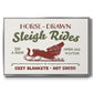 Christmas Farm Sign III - Floater Framed Canvas Print