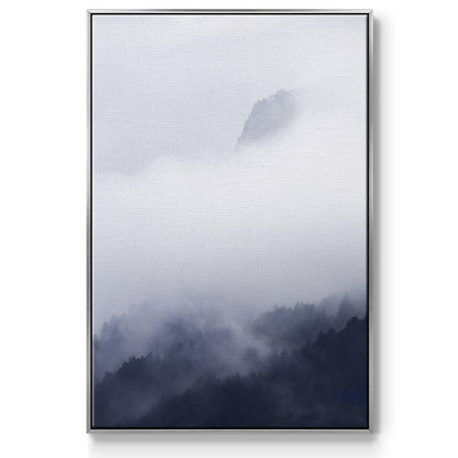 Above the Clouds - Floater Framed Canvas Print