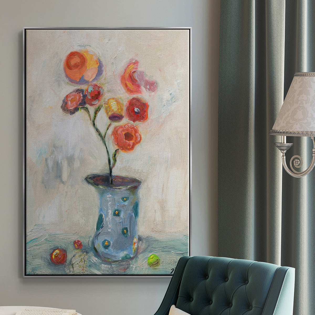 Fruit of Life - Floater Framed Canvas Print