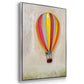 Lucky Hot Air Balloon - Floater Framed Canvas Print