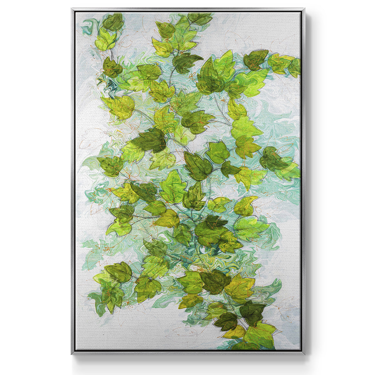 Ivy - Floater Framed Canvas Print