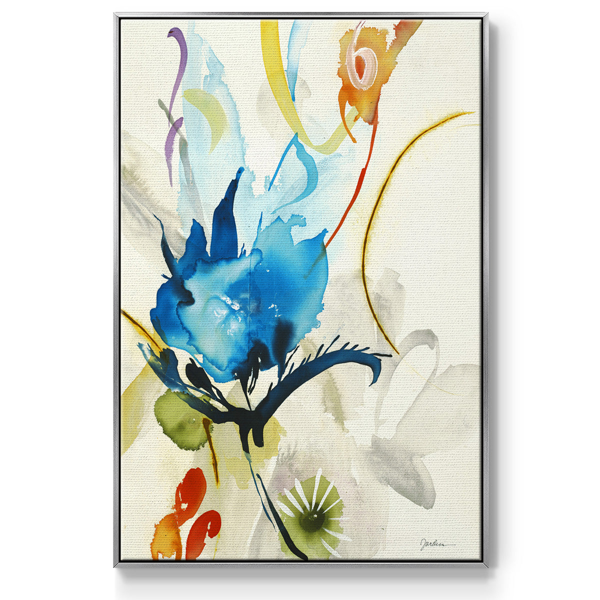 Local Color I - Floater Framed Canvas Print