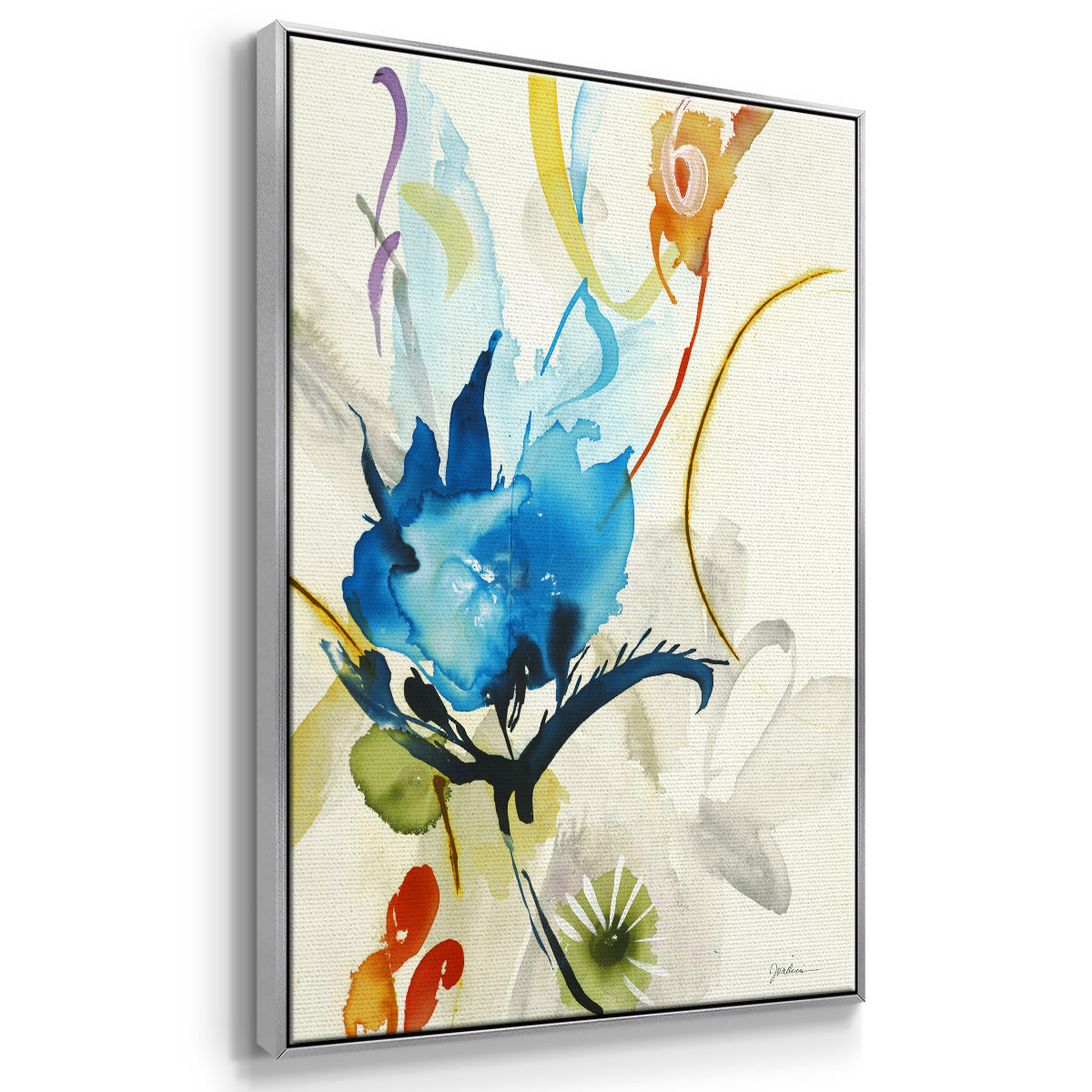 Local Color I - Floater Framed Canvas Print