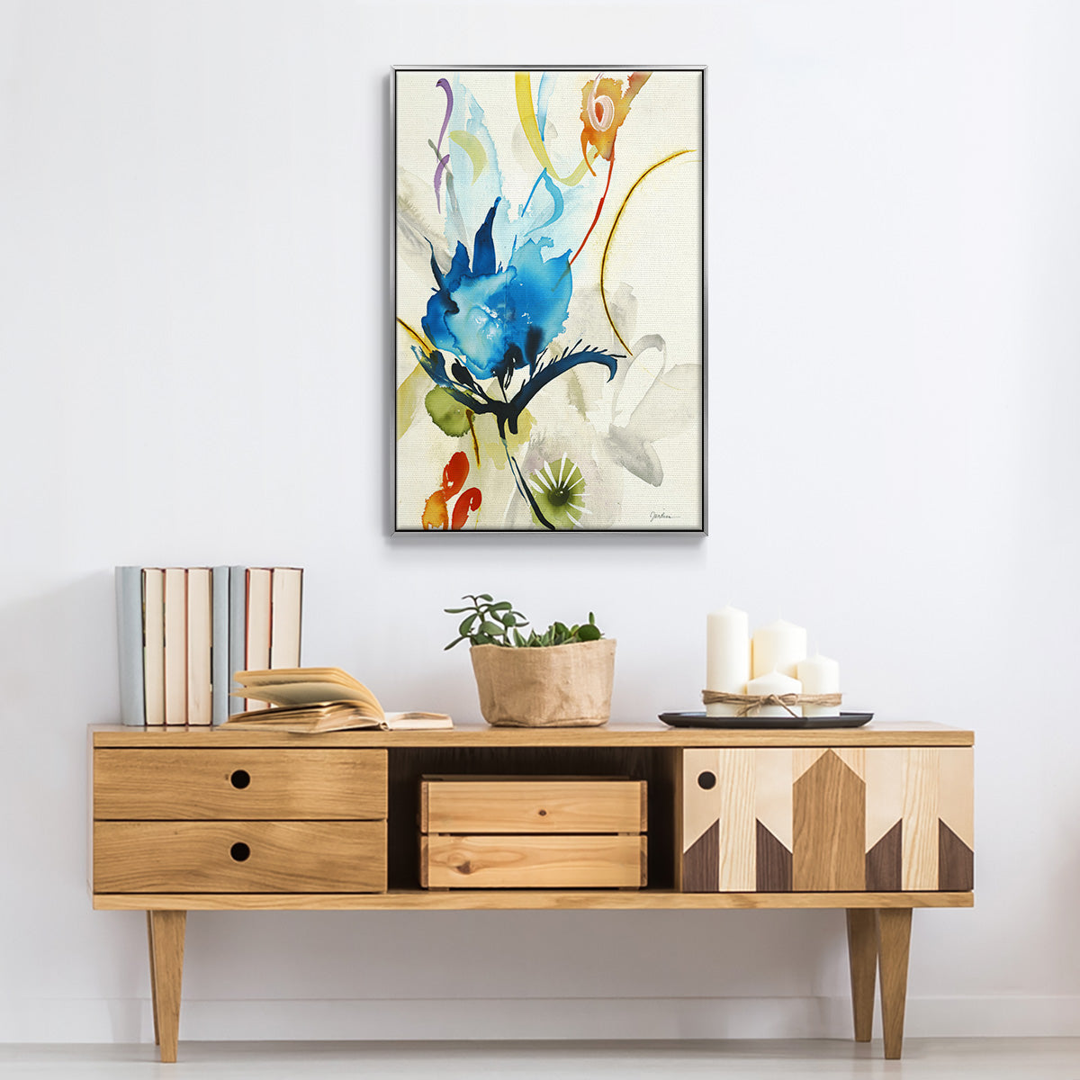 Local Color I - Floater Framed Canvas Print