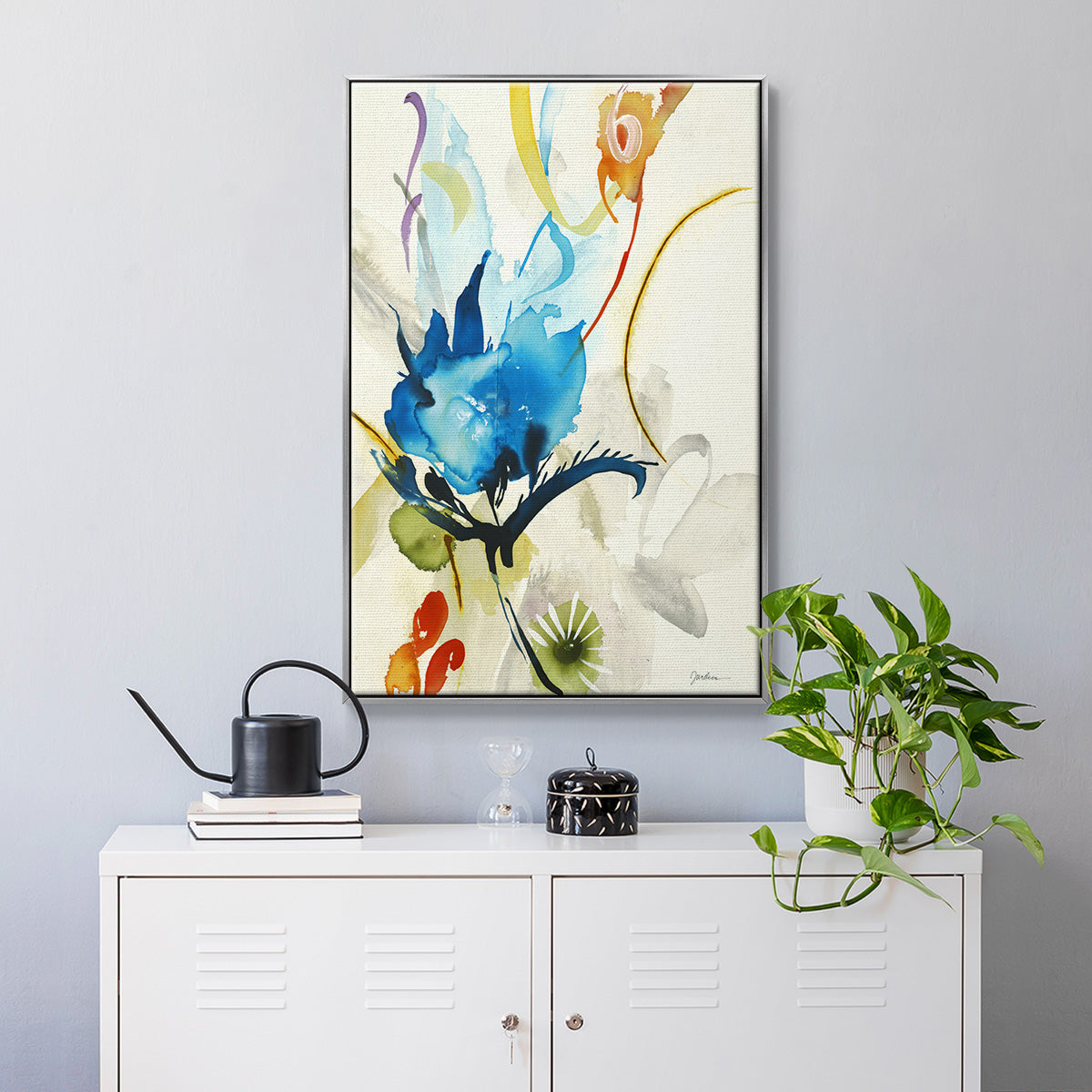 Local Color I - Floater Framed Canvas Print
