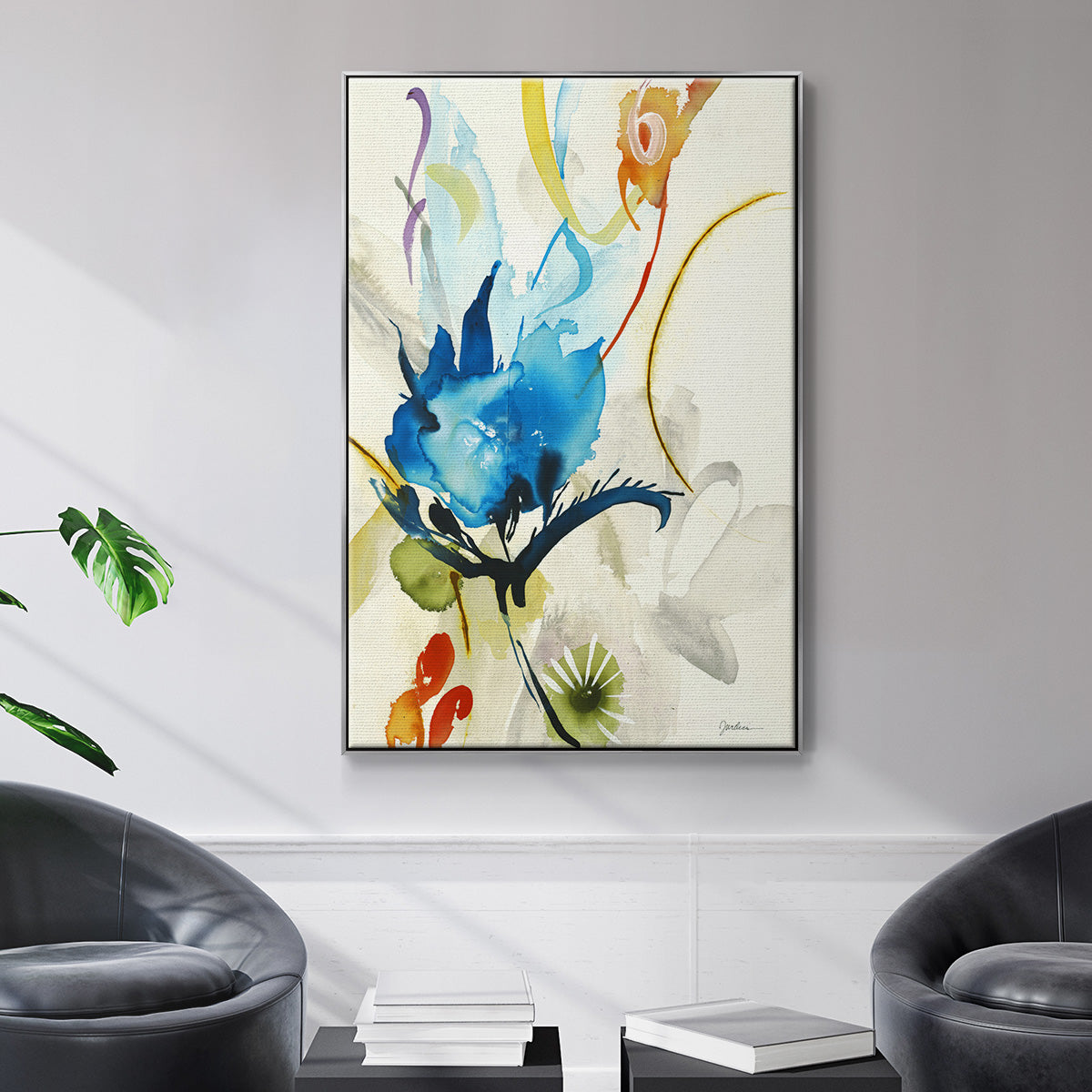 Local Color I - Floater Framed Canvas Print