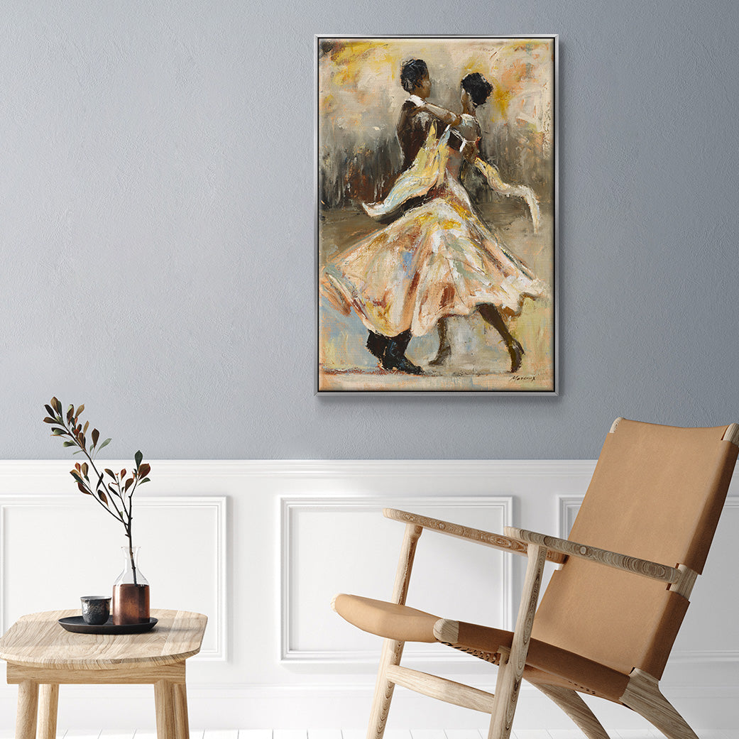 Night Out - Floater Framed Canvas Print
