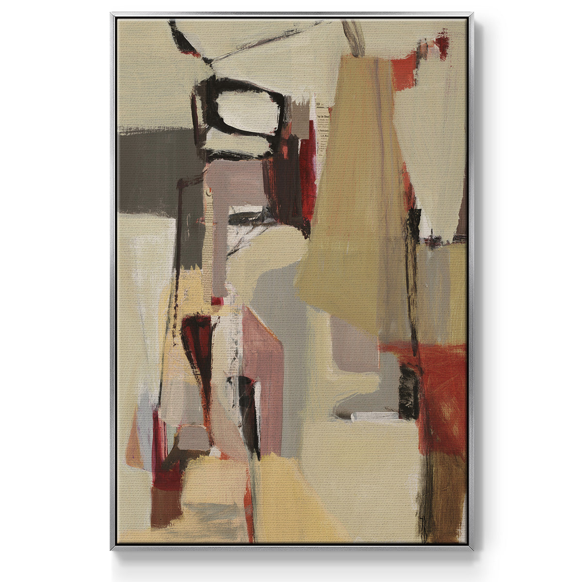 Peaches - Floater Framed Canvas Print