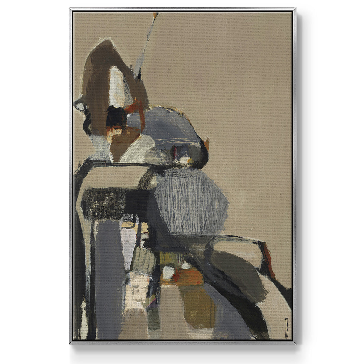 Landslide - Floater Framed Canvas Print