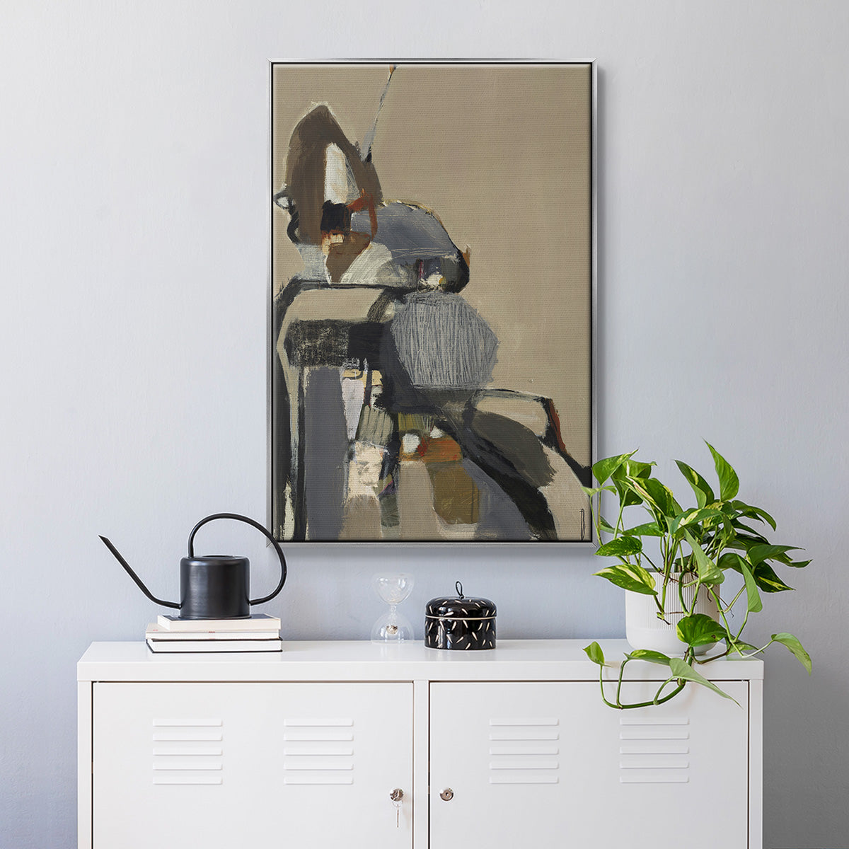Landslide - Floater Framed Canvas Print