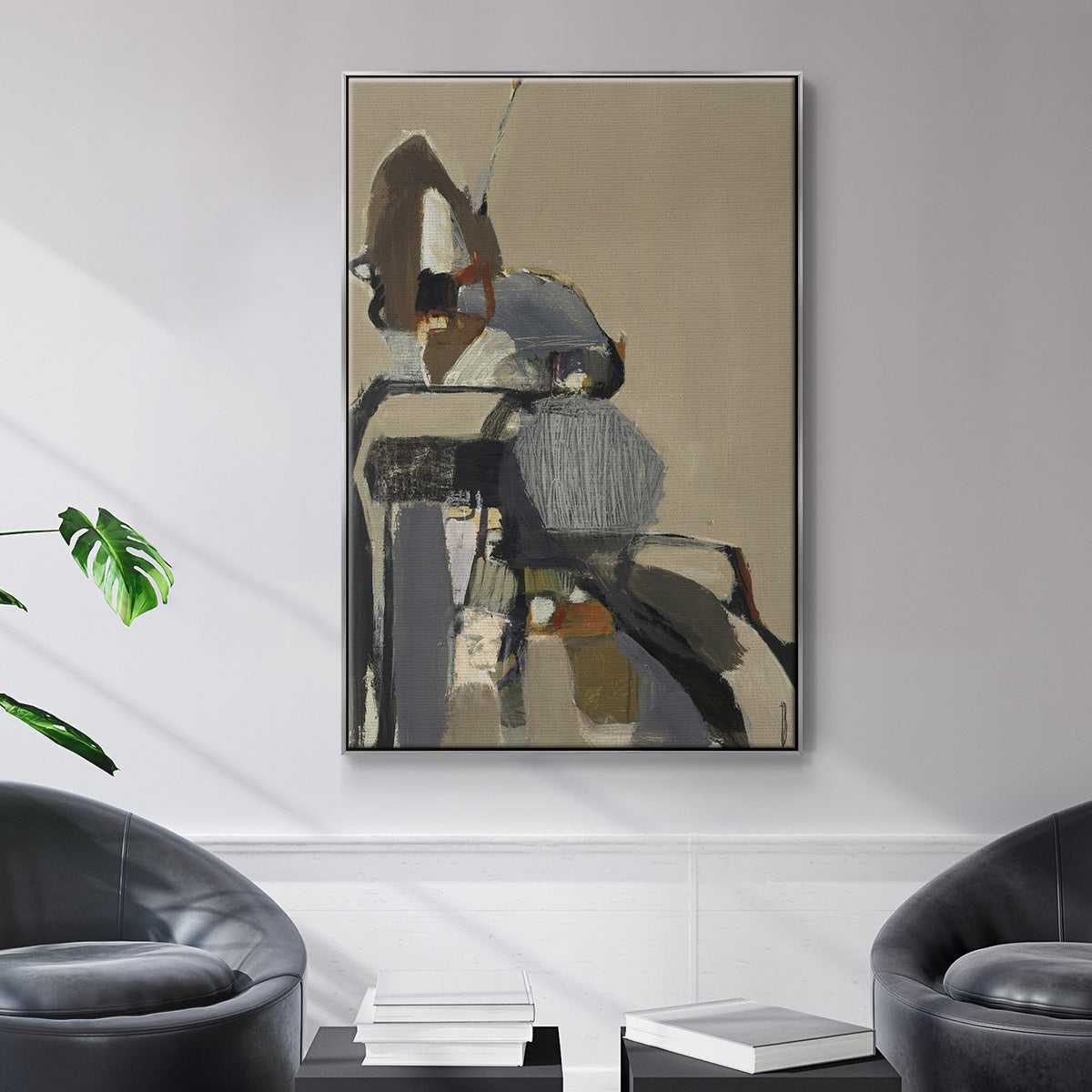 Landslide - Floater Framed Canvas Print