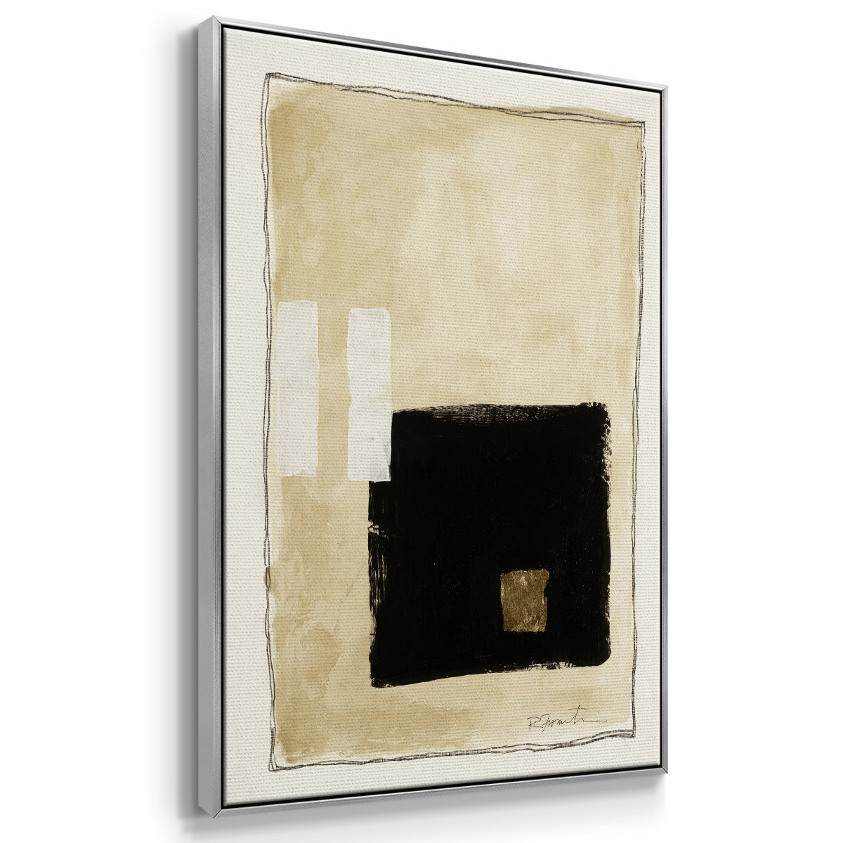 Inner Musing I - Floater Framed Canvas Print