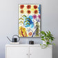 Flower Power II - Floater Framed Canvas Print