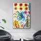 Flower Power II - Floater Framed Canvas Print