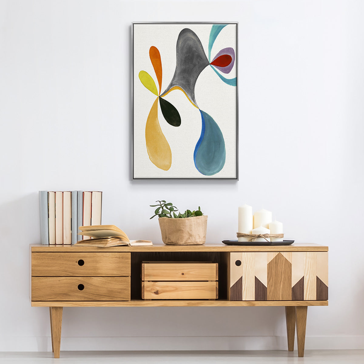 Magic Tricks I - Floater Framed Canvas Print