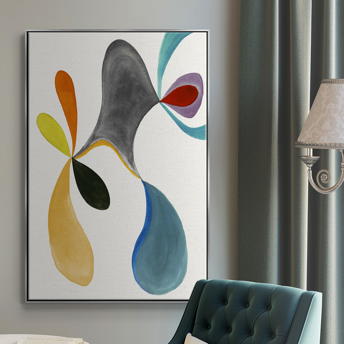 Magic Tricks I - Floater Framed Canvas Print