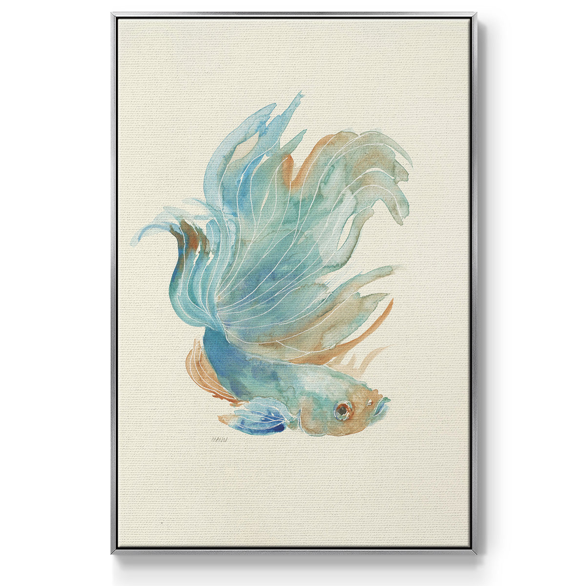 Betta I - Floater Framed Canvas Print