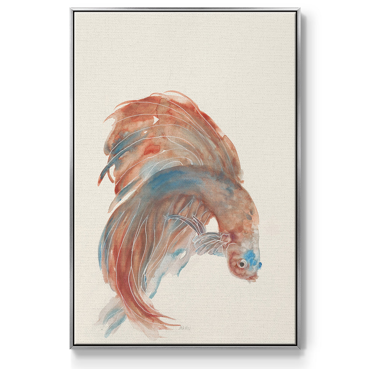 Betta III - Floater Framed Canvas Print