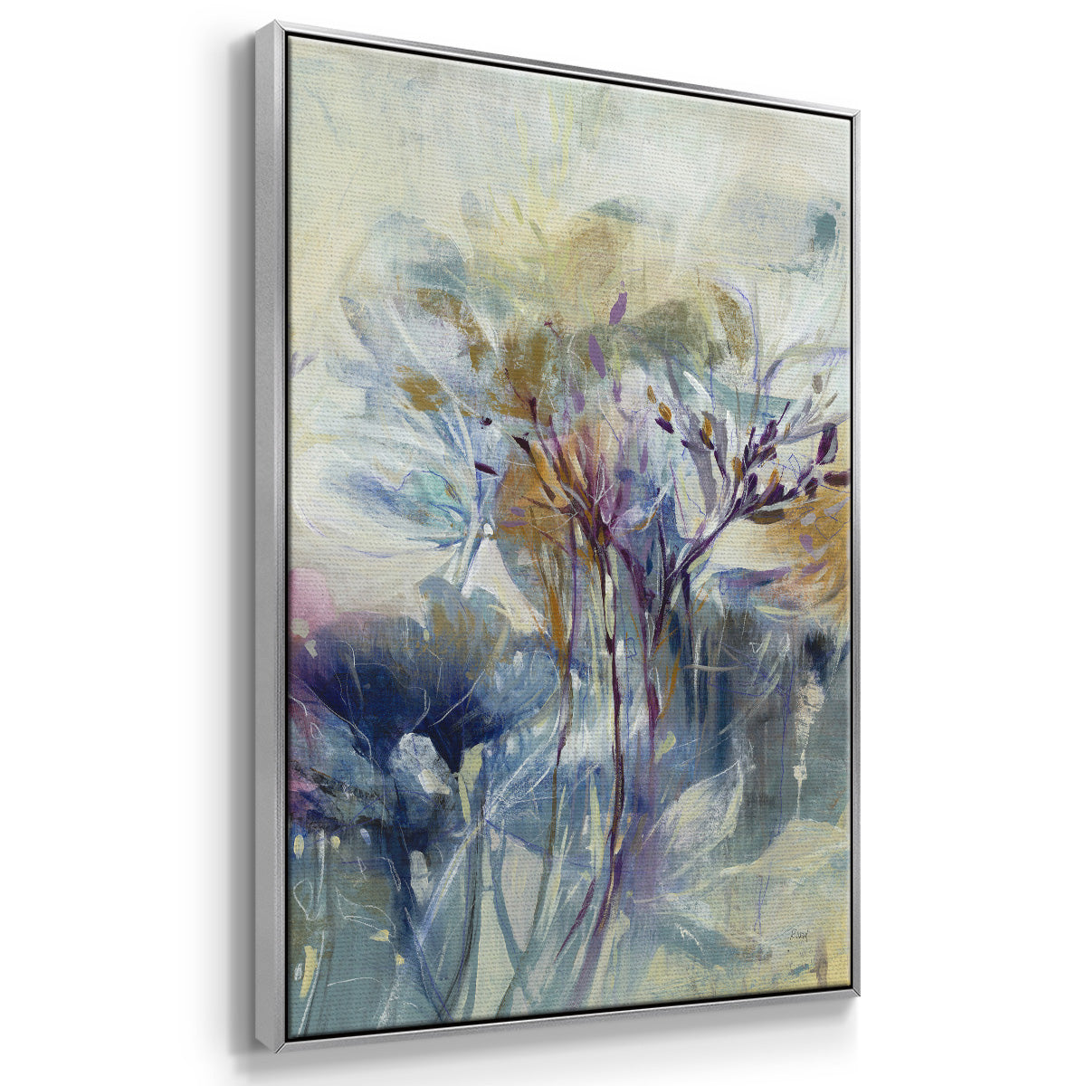 Meadow Saffron II - Floater Framed Canvas Print