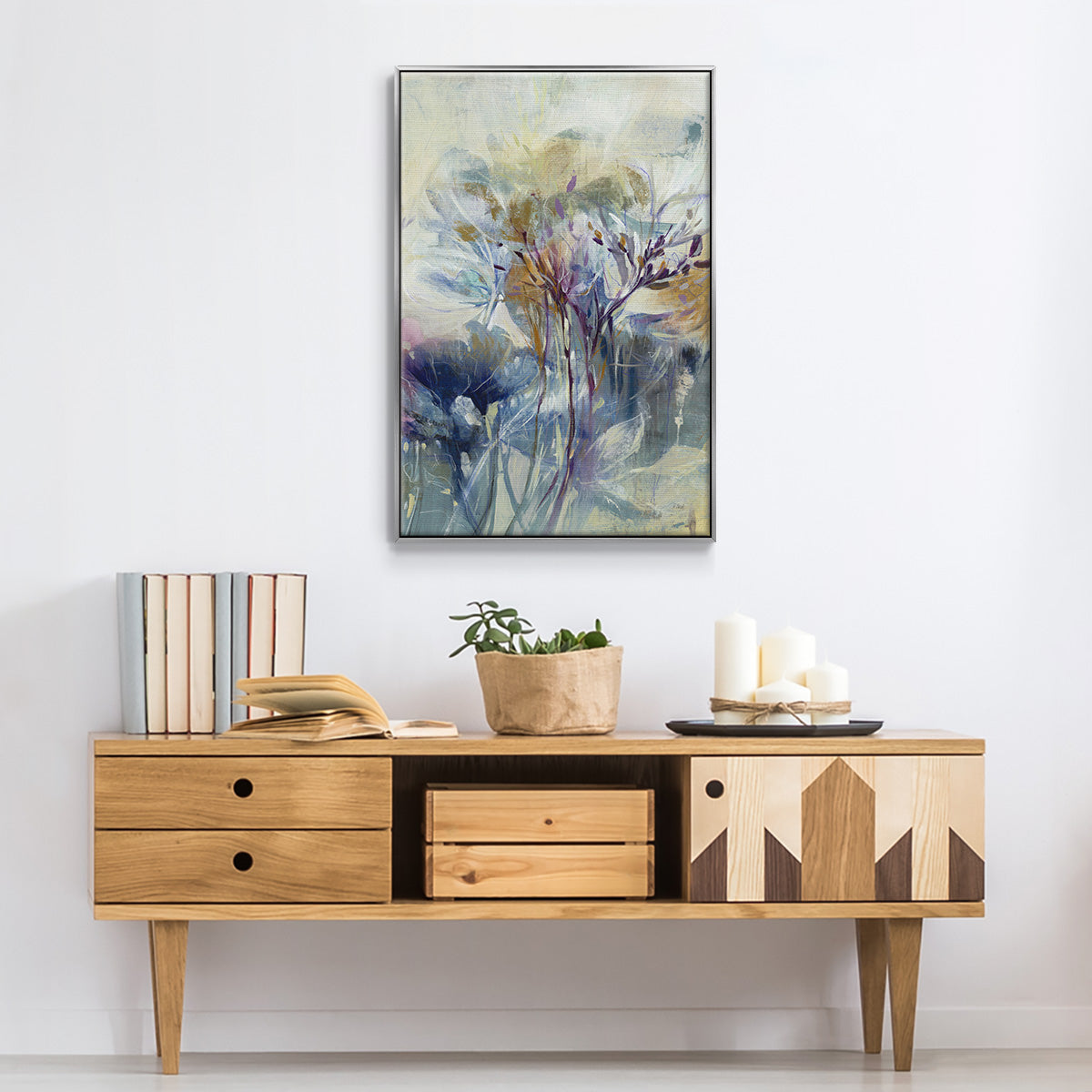 Meadow Saffron II - Floater Framed Canvas Print