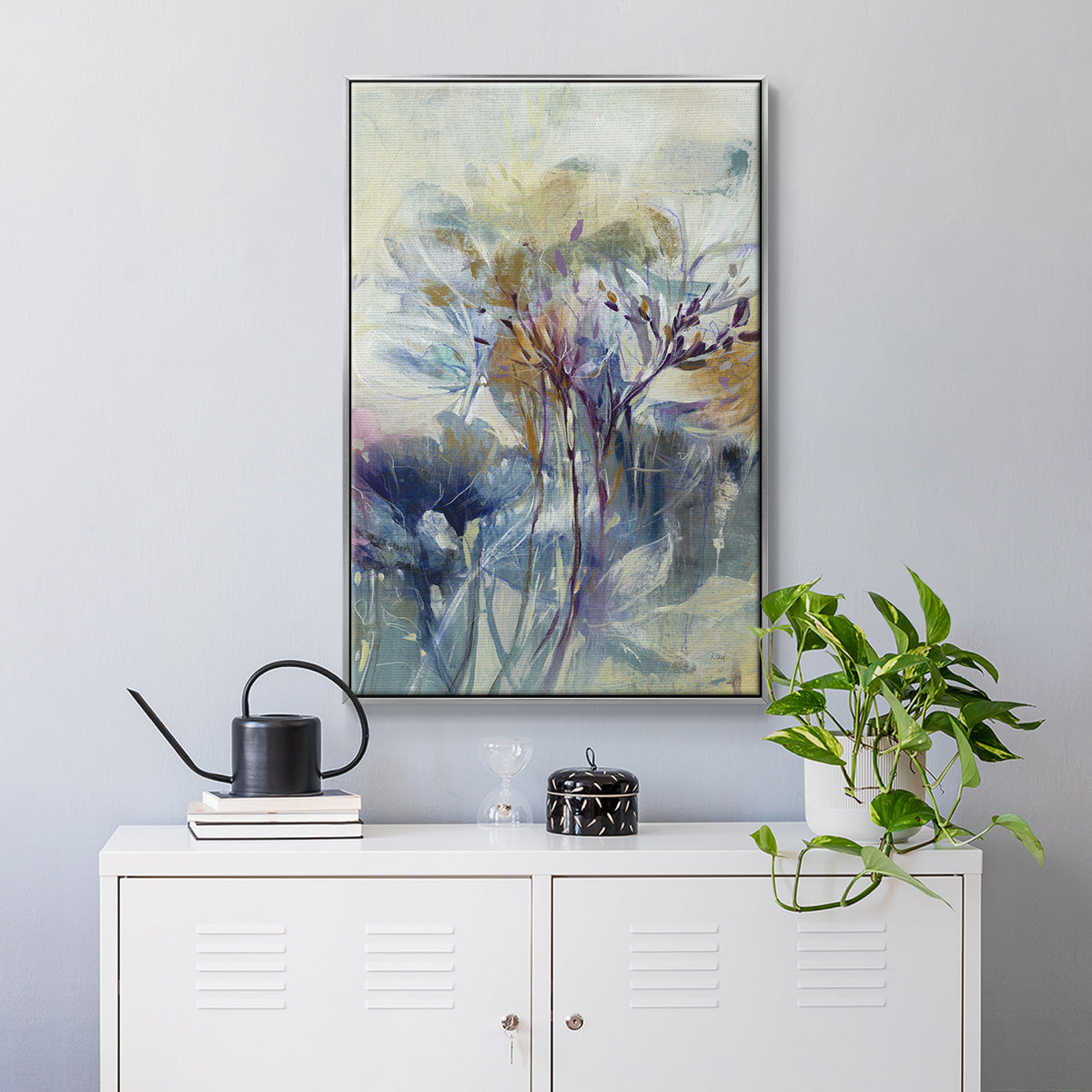 Meadow Saffron II - Floater Framed Canvas Print