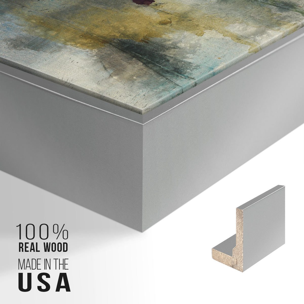 Immerge I - Floater Framed Canvas Print