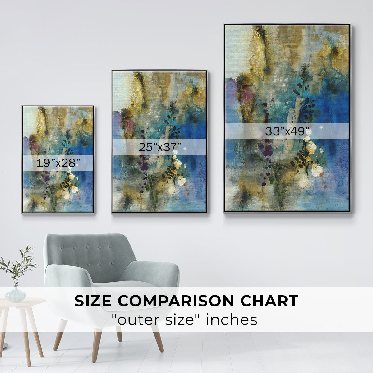 Immerge I - Floater Framed Canvas Print