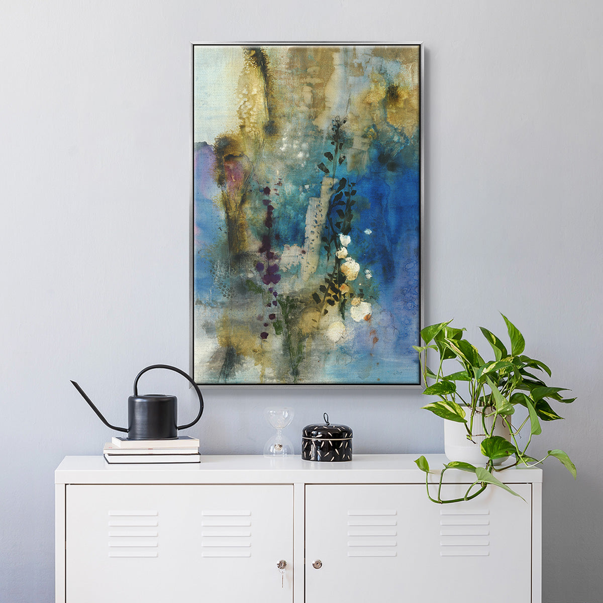 Immerge I - Floater Framed Canvas Print