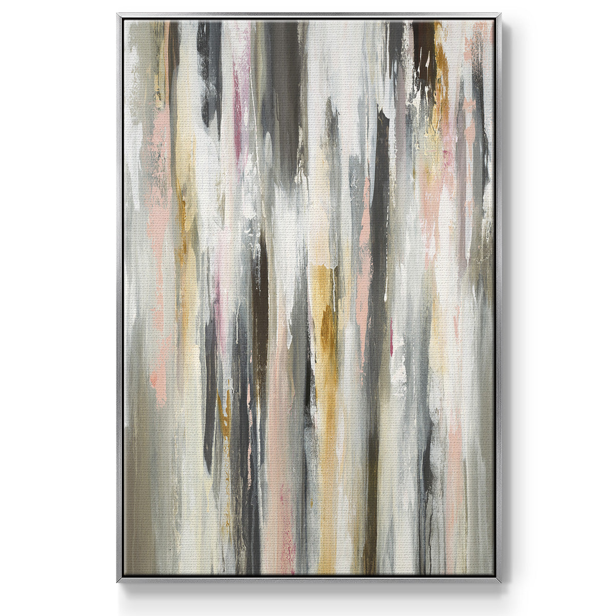 Color Ripple II - Floater Framed Canvas Print