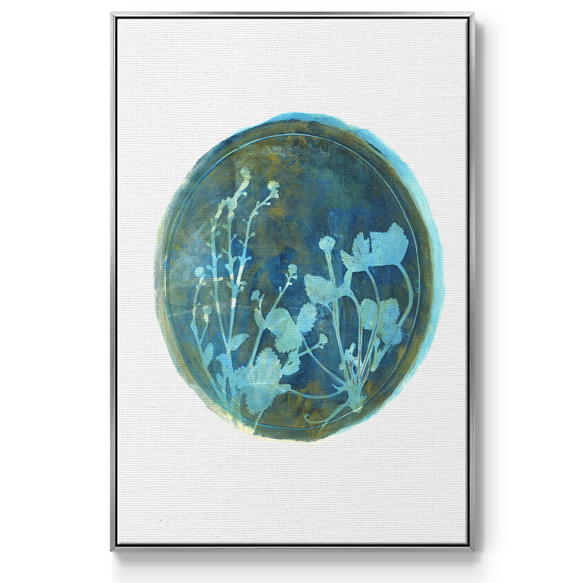 Strawberries and Forg I - Floater Framed Canvas Print
