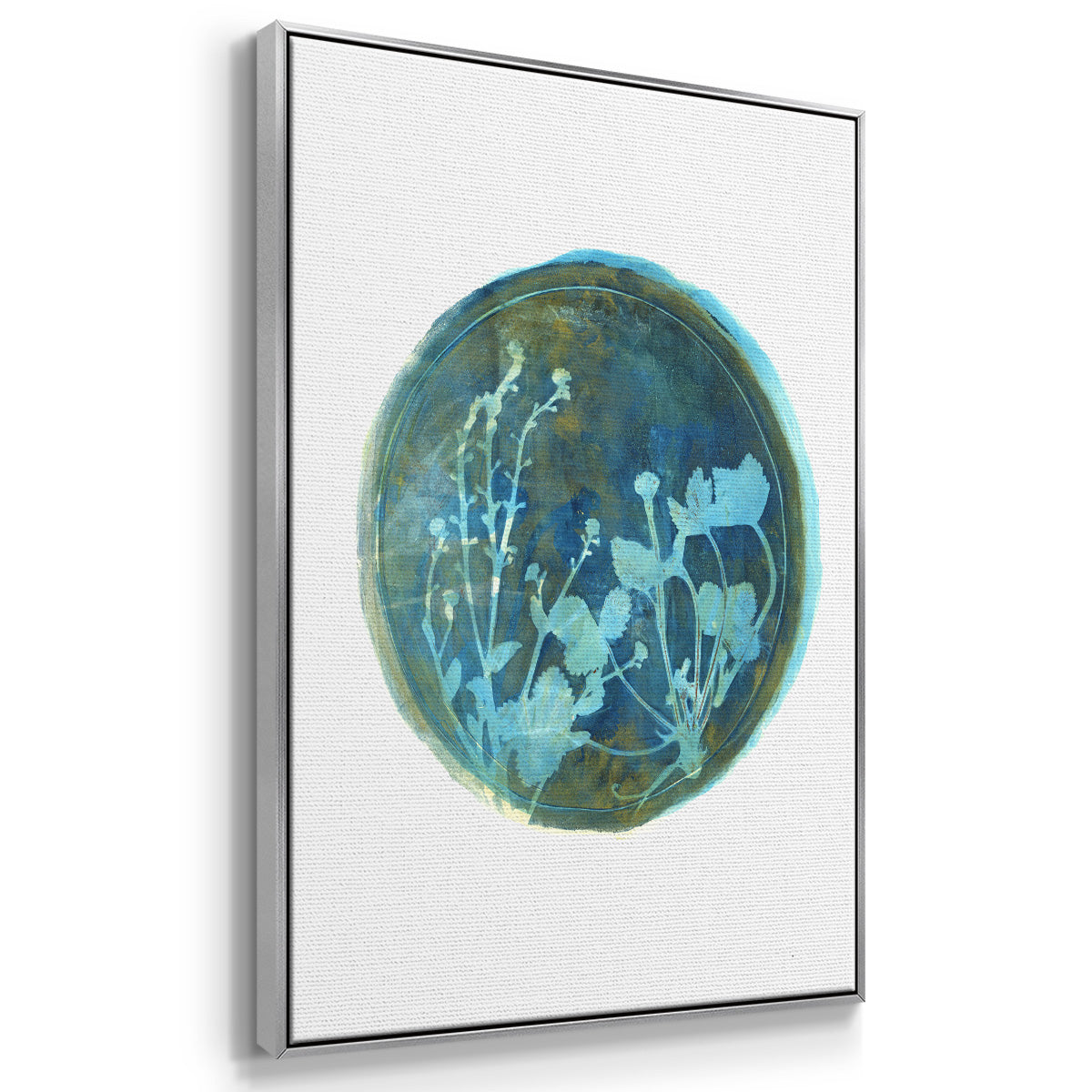 Strawberries and Forg I - Floater Framed Canvas Print