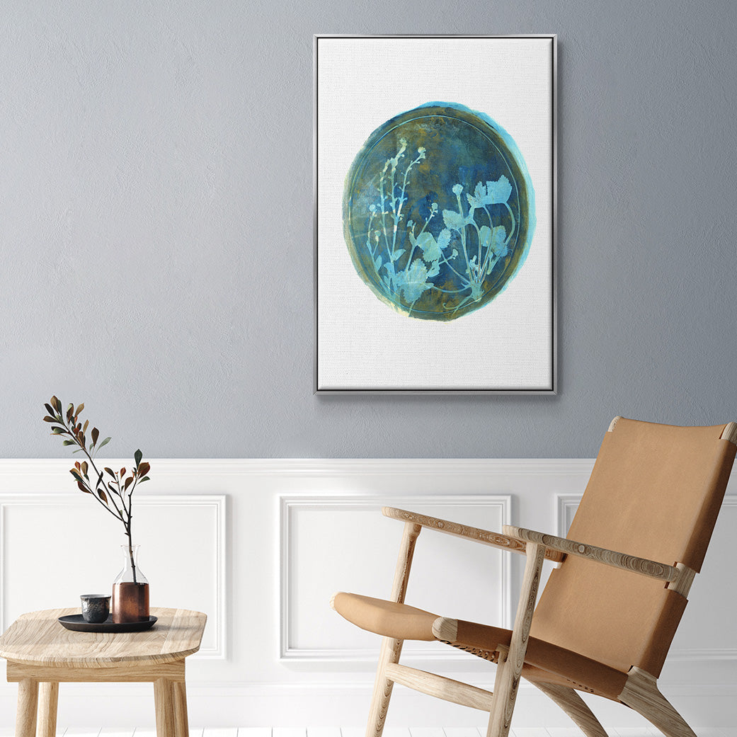 Strawberries and Forg I - Floater Framed Canvas Print
