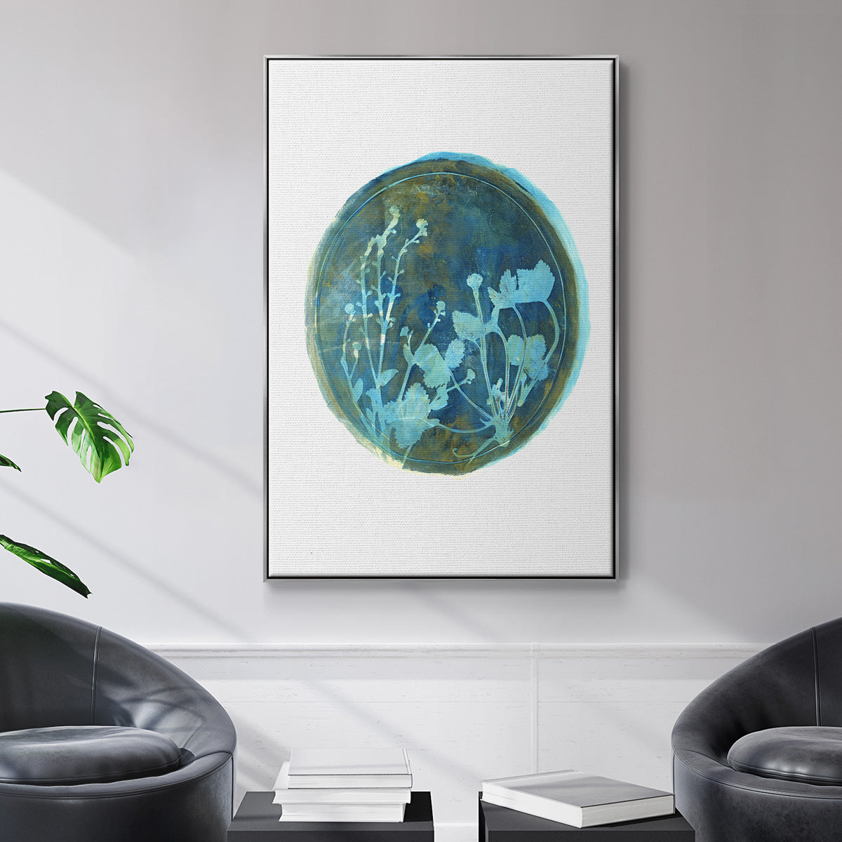 Strawberries and Forg I - Floater Framed Canvas Print