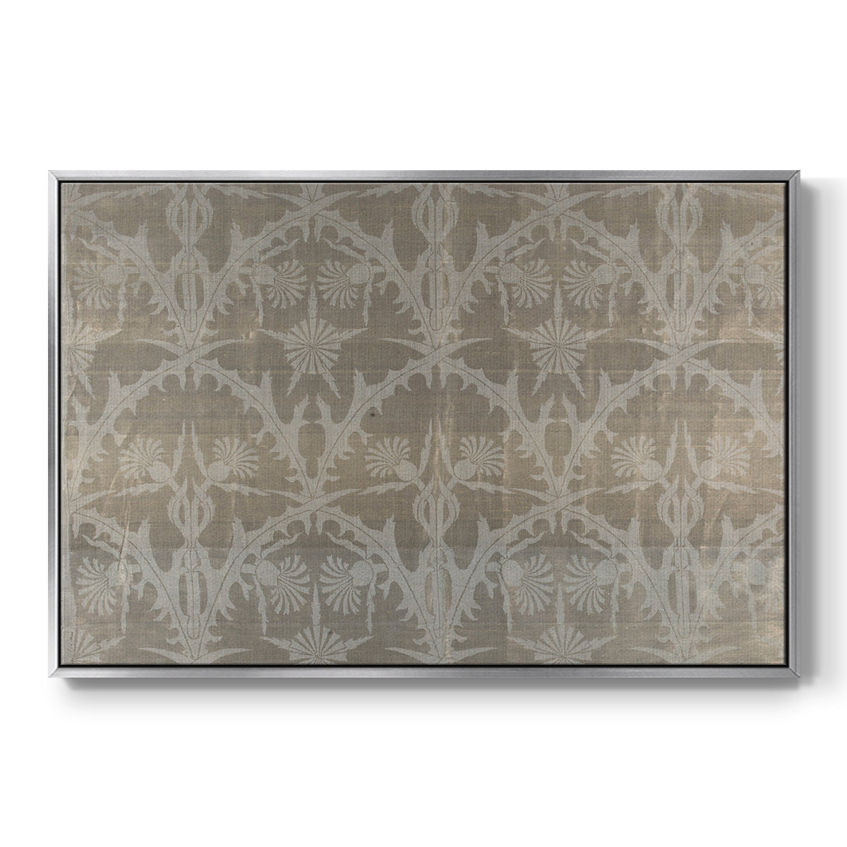 Vintage Abstract Print XIII - Floater Framed Canvas Print