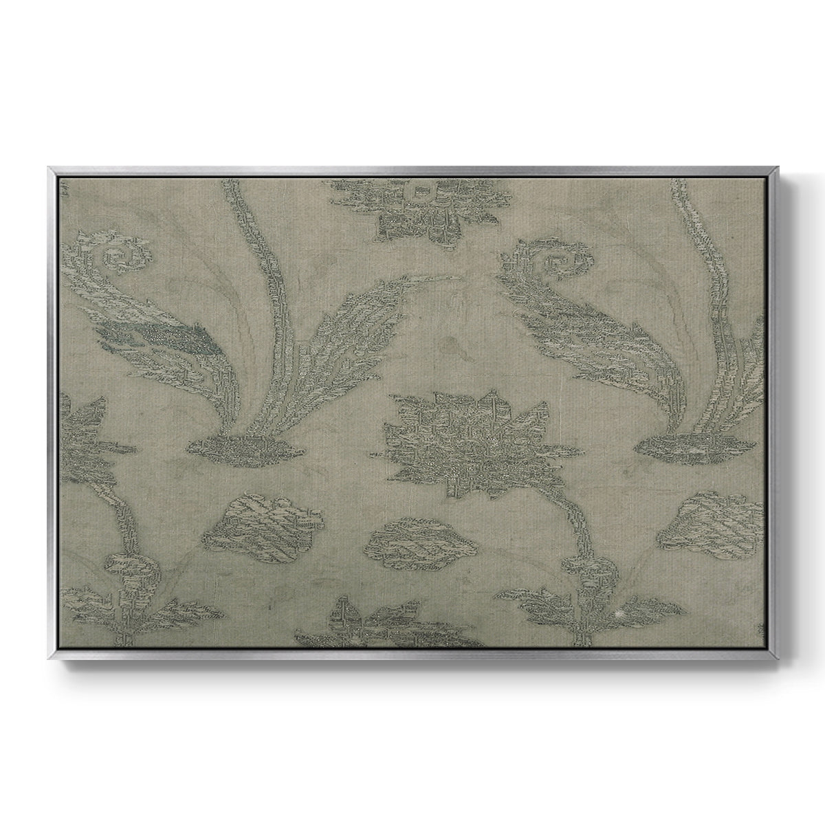 Vintage Abstract Print XV - Floater Framed Canvas Print