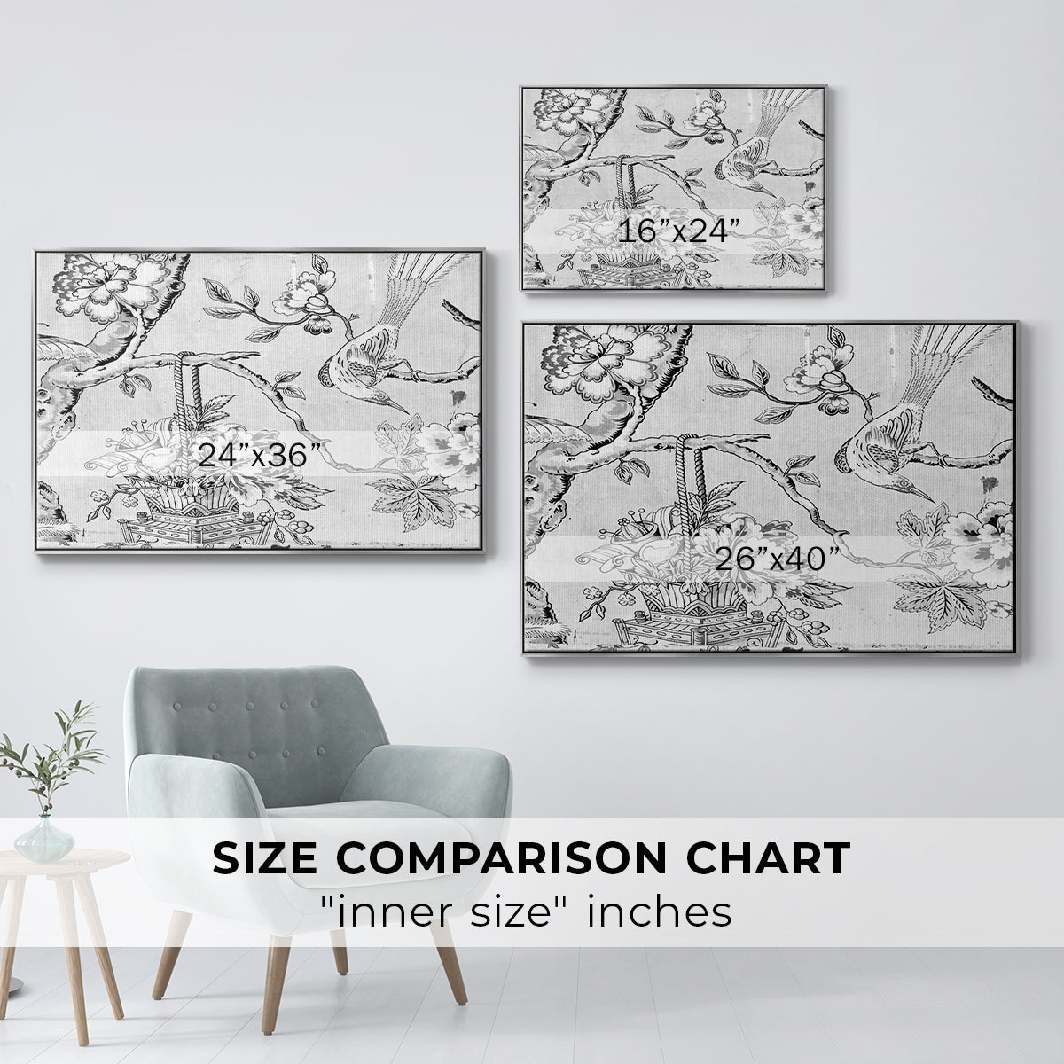 Vintage Abstract Print XIX - Floater Framed Canvas Print